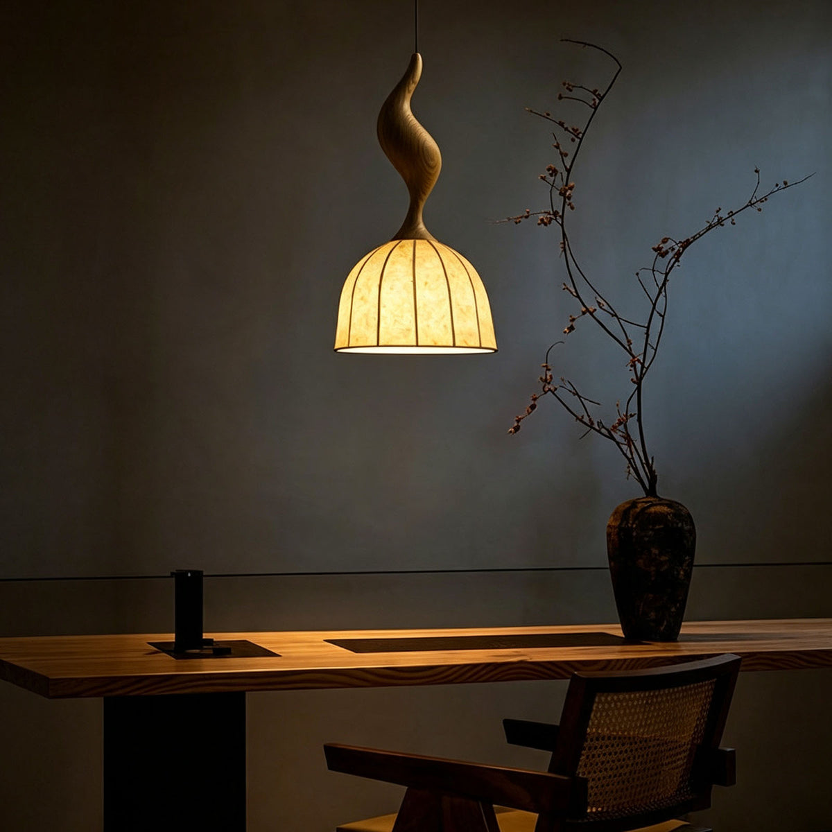 WOMO Bell Paper Shade Pendant Light-WM3244