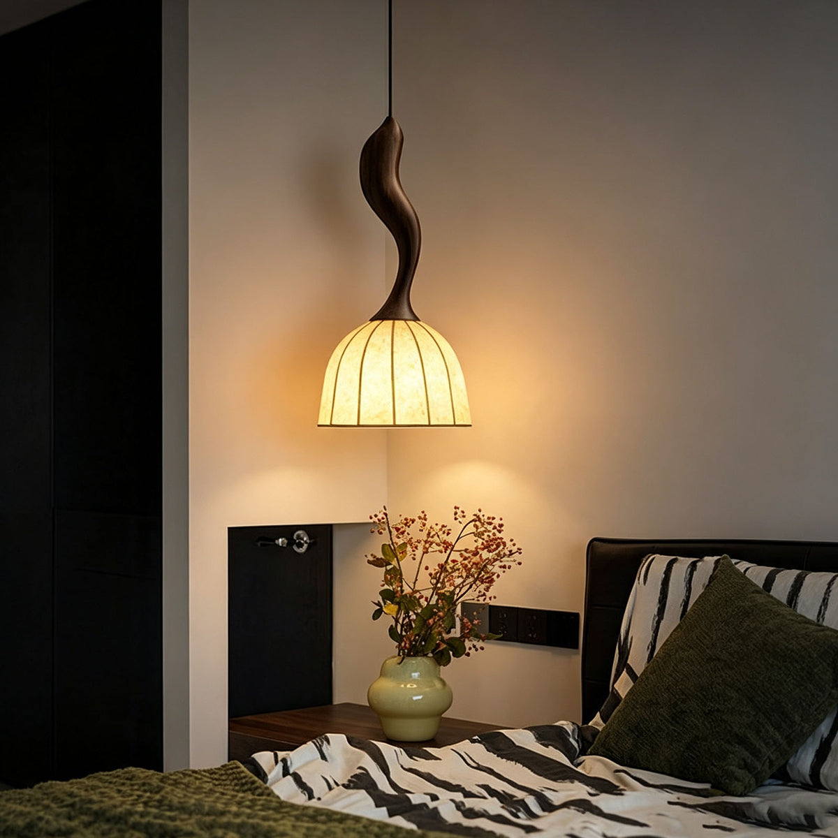 WOMO Bell Paper Shade Pendant Light-WM3244
