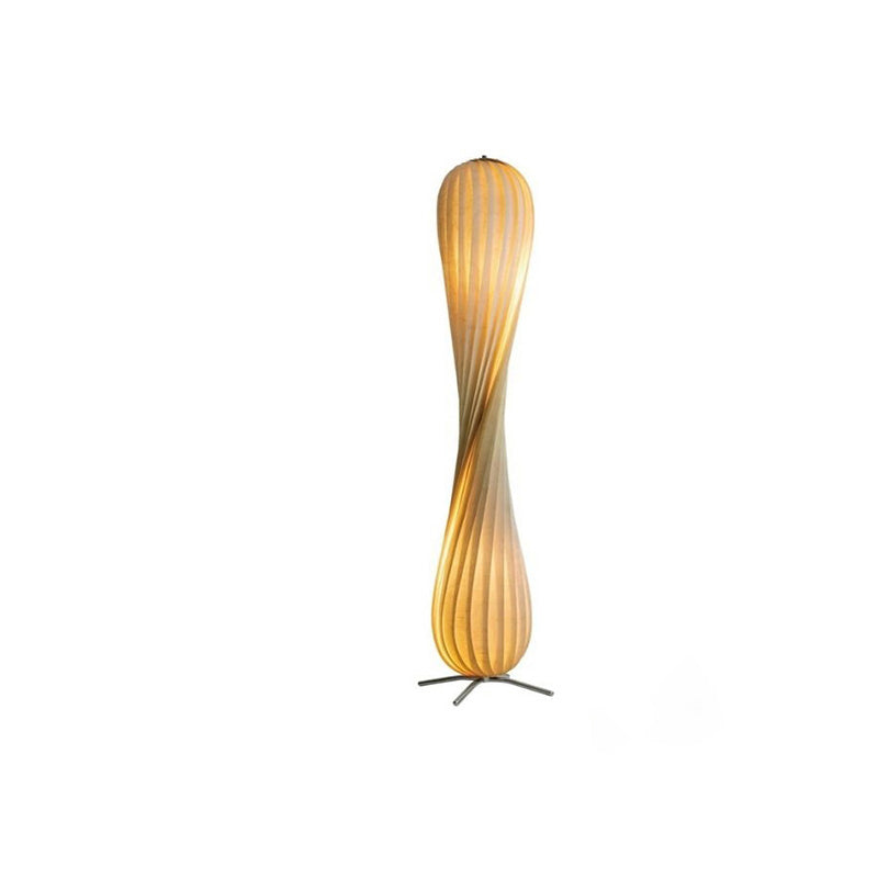 WOMO Twisted Tower Wood Floor Lamp-WM7044