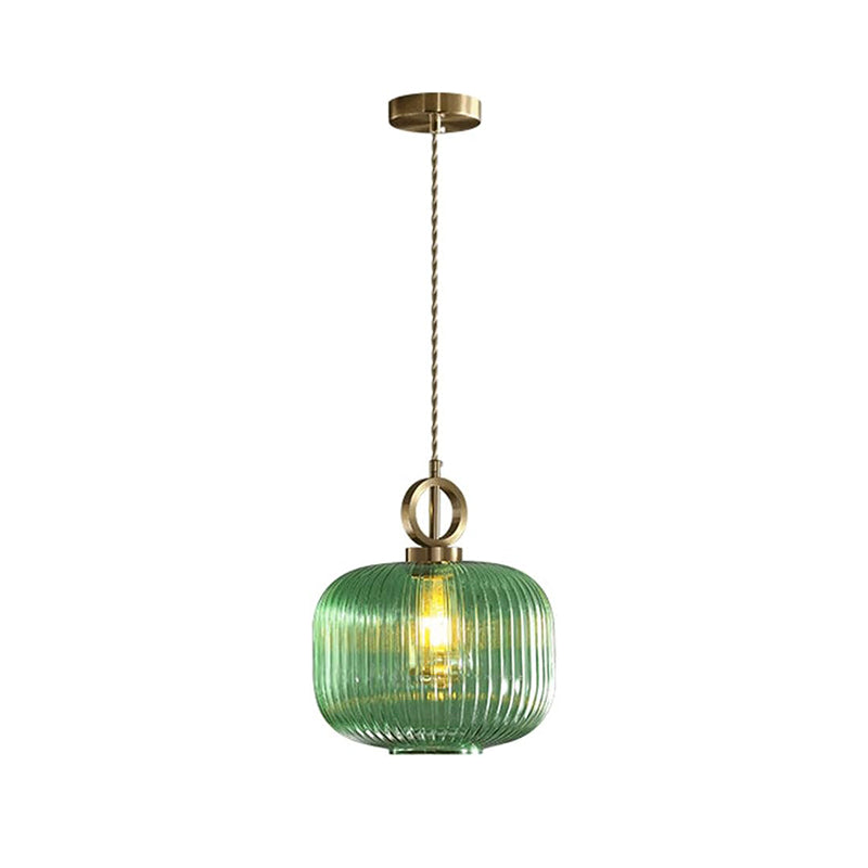 WOMO Reeded Glass Pendant Light-WM2264