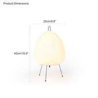 WOMO Japanese Tripod Paper Lantern Table Lamp-WM8023