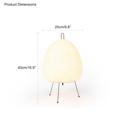 WOMO Japanese Tripod Paper Lantern Table Lamp-WM8023