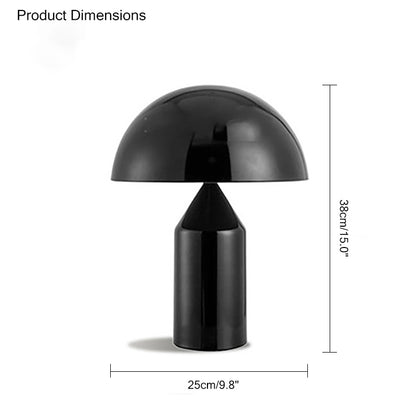 WOMO Dome Metal Mushroom Table Lamp-WM8002