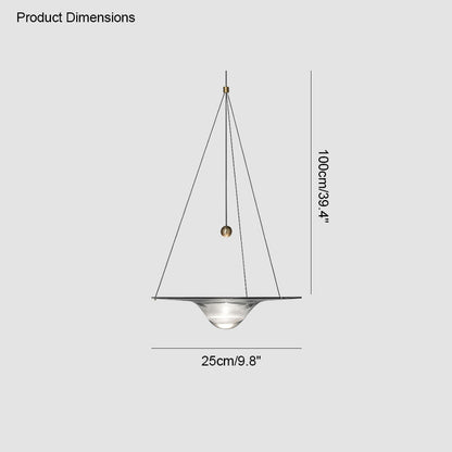 WOMO Ripple Glass Pendant Light-WM2092