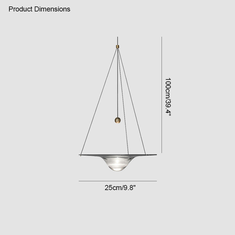 WOMO Water Drop Glass Pendant Light-WM2092