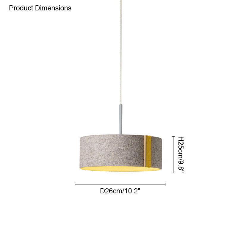 WOMO Drum Felt Pendant Light-WM2149