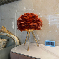 WOMO Feather Tripod Table Lamp-WM8014