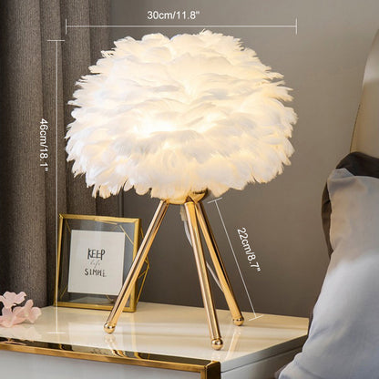 WOMO Feather Tripod Table Lamp-WM8014