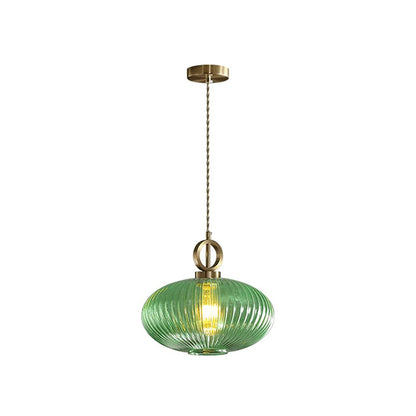 WOMO Reeded Glass Pendant Light-WM2264