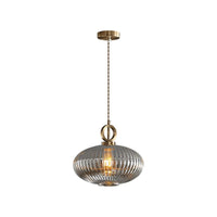 WOMO Reeded Glass Pendant Light-WM2264