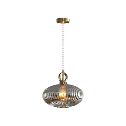 WOMO Reeded Glass Pendant Light-WM2264