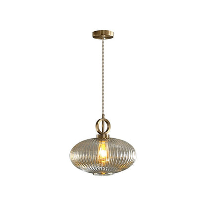 WOMO Reeded Glass Pendant Light-WM2264