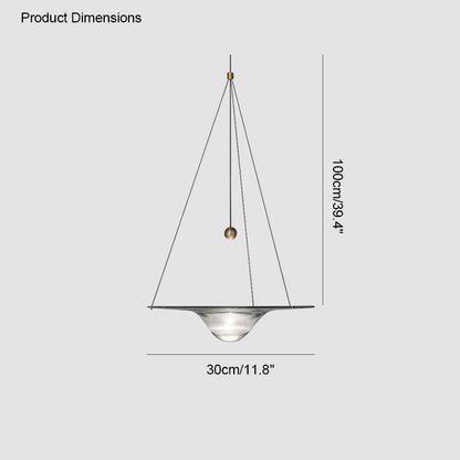 WOMO Ripple Glass Pendant Light-WM2092