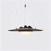 WOMO Mountain‑Inspired Wooden Disc Pendant Light-WM3254