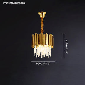 WOMO  Prism Crystal Tiered Chandelier-WM2185