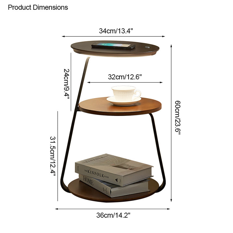 WOMO End Table Floor Lamp-WM7049