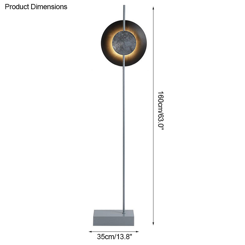 WOMO Solar Eclipse Round Floor Lamps-WM7040