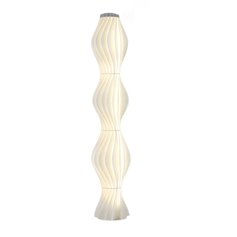 WOMO Wavy Column Floor Lamp with Hue Dimmer-WM7074