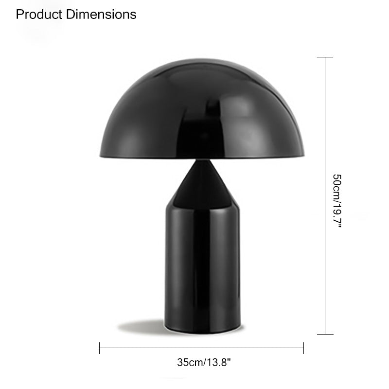 WOMO Dome Metal Mushroom Table Lamp-WM8002