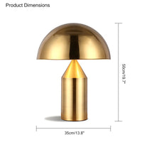WOMO Dome Metal Mushroom Table Lamp-WM8002