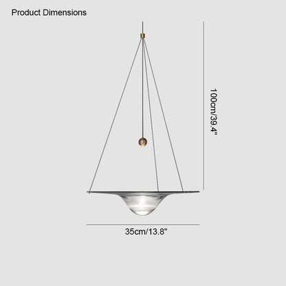 WOMO Ripple Glass Pendant Light-WM2092