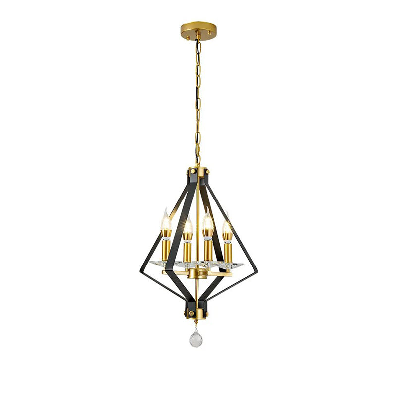 WOMO Prism Gold Candle Chandelier-WM2263