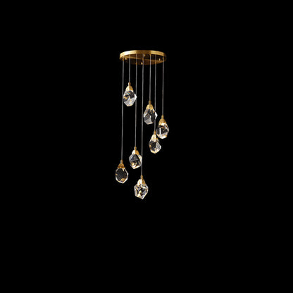 WOMO Rock Crystal Rain Chandelier-WM2189