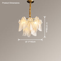 WOMO Tiered Glass Chandelier-WM2376