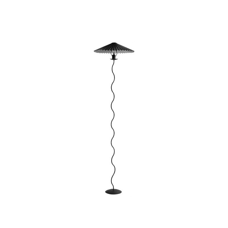 WOMO Pleated Squiggle Floor Lamp-WM7011