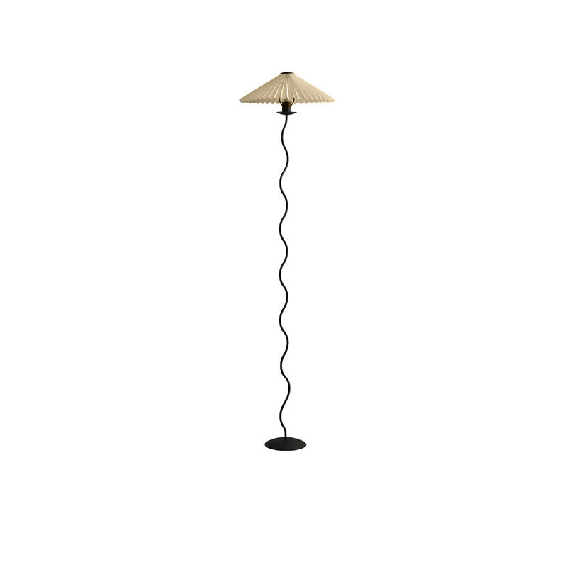 WOMO Pleated Squiggle Floor Lamp-WM7011