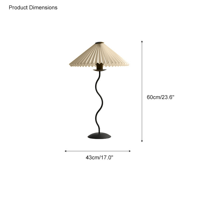 WOMO Pleated Squiggle Floor Lamp-WM7011