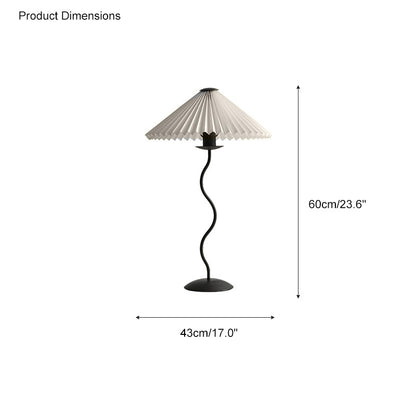 WOMO Pleated Squiggle Floor Lamp-WM7011