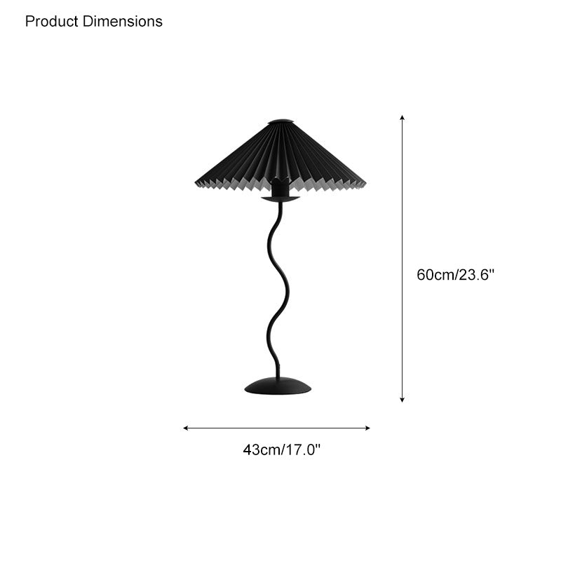 WOMO Pleated Squiggle Floor Lamp-WM7011