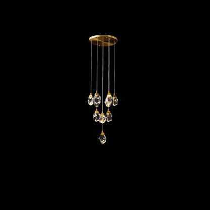 WOMO Rock Crystal Rain Chandelier-WM2189