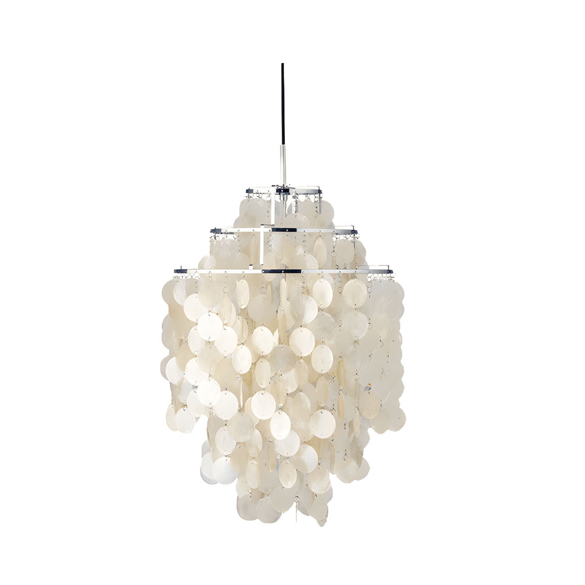 WOMO Art Deco Seashell Cone Chandelier-WM3223