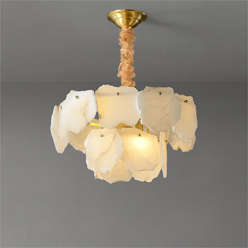 WOMO Tiered Alabaster Chandelier-WM2393