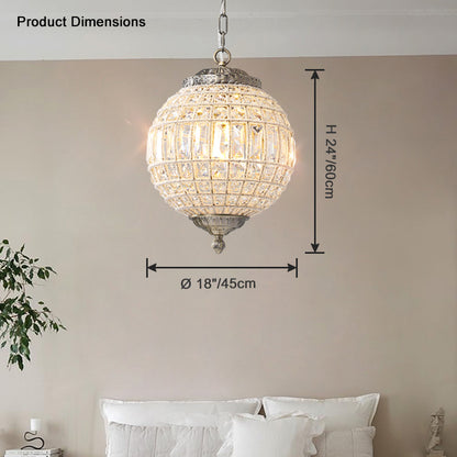 WOMO Crystal Sphere Pendant Light-WM2368