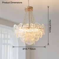 WOMO French Flower Glass Chandelier-WM2377