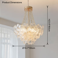WOMO French Flower Glass Chandelier-WM2377
