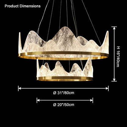 WOMO Wavy Round Chandelier-WM2361