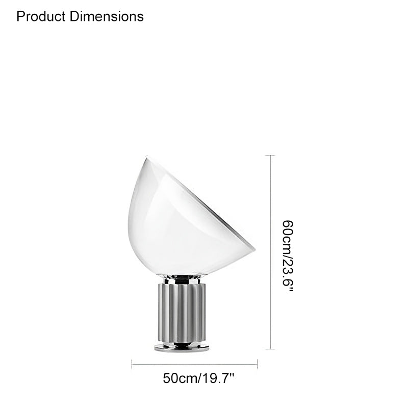 WOMO Large Glass Table Lamp-WM8019