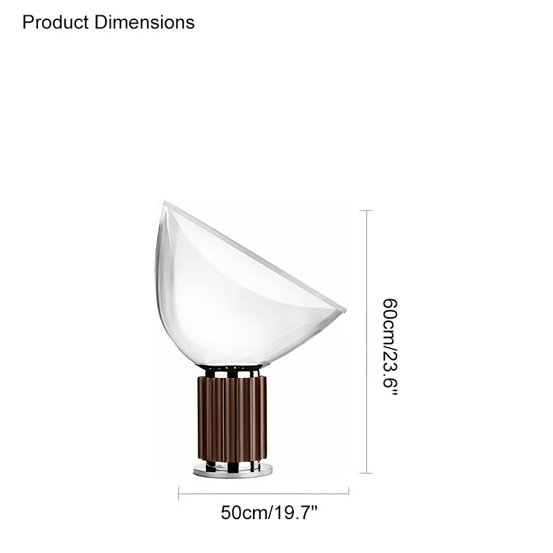 WOMO Large Glass Table Lamp-WM8019