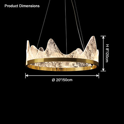 WOMO Wavy Round Chandelier-WM2361