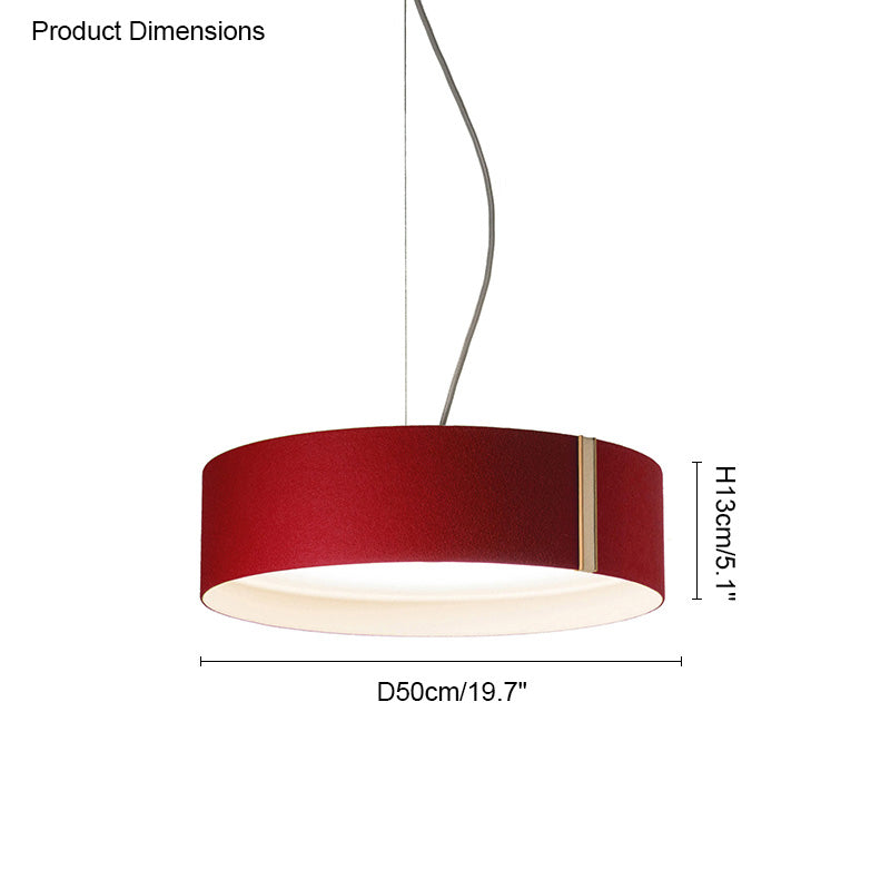 WOMO Drum Felt Pendant Light-WM2149