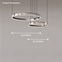 Smaller WM2365 ring dimensions showing 16-inch and 24-inch diameters for accurate ceiling and furniture proportion planning.