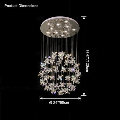 WOMO Dandelion Globe Crystal Chandelier-WM2352