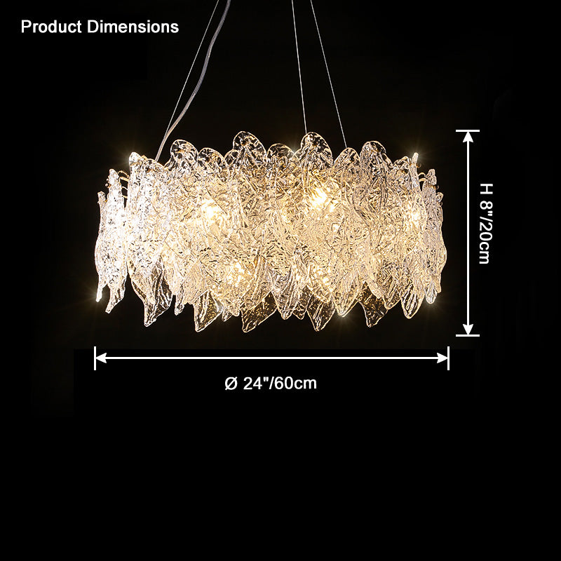 WOMO Leaf Glass Chandelier-WM2374