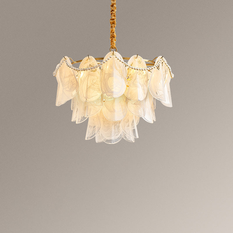 WOMO Tiered Glass Chandelier-WM2376