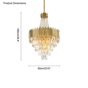 WOMO Crystal Prism Empire Chandelier-WM2207