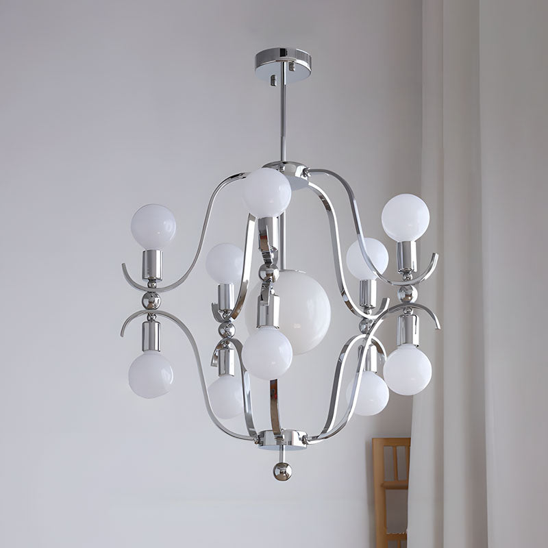 WOMO Bauhaus Globe Glass Chandelier-WM3242